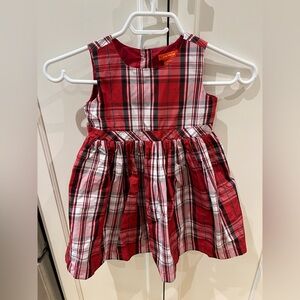 Joe Fresh Red and White Plaid Dress 3t